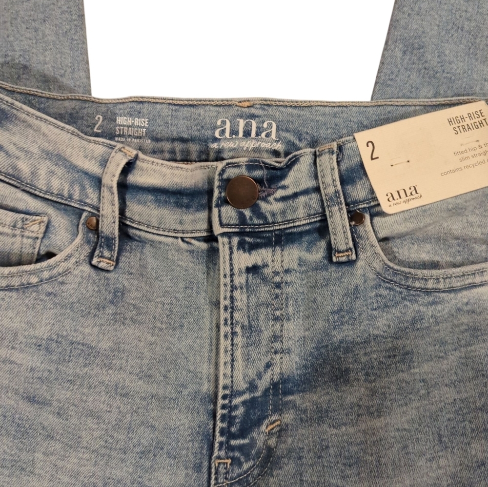 a.n.a High-Rise Straight Jeans - Picture 5 of 6